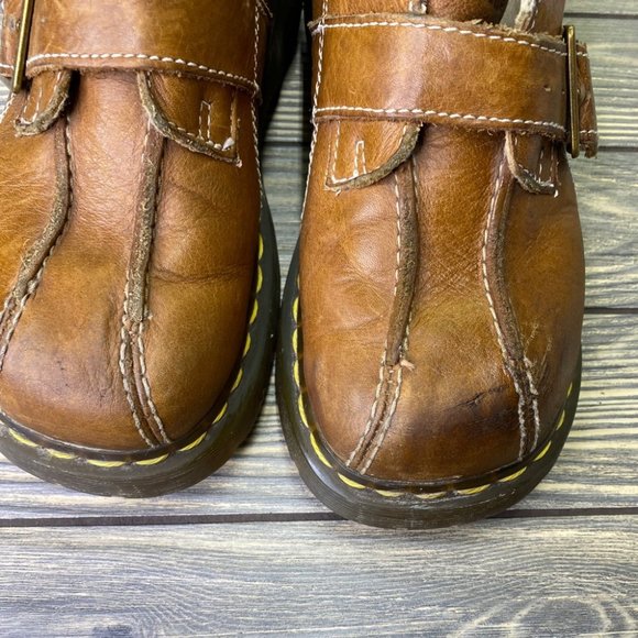 SOLD Dr. Martens Chunky Platform Monkstrap Shoes 12282 - Picture 4 of 8